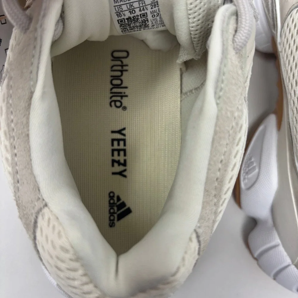 Adidas Yeezy 500 Stone Taupe Mens 10.5 Low Top Sneakers Gum Sole ID1600 NIB Read